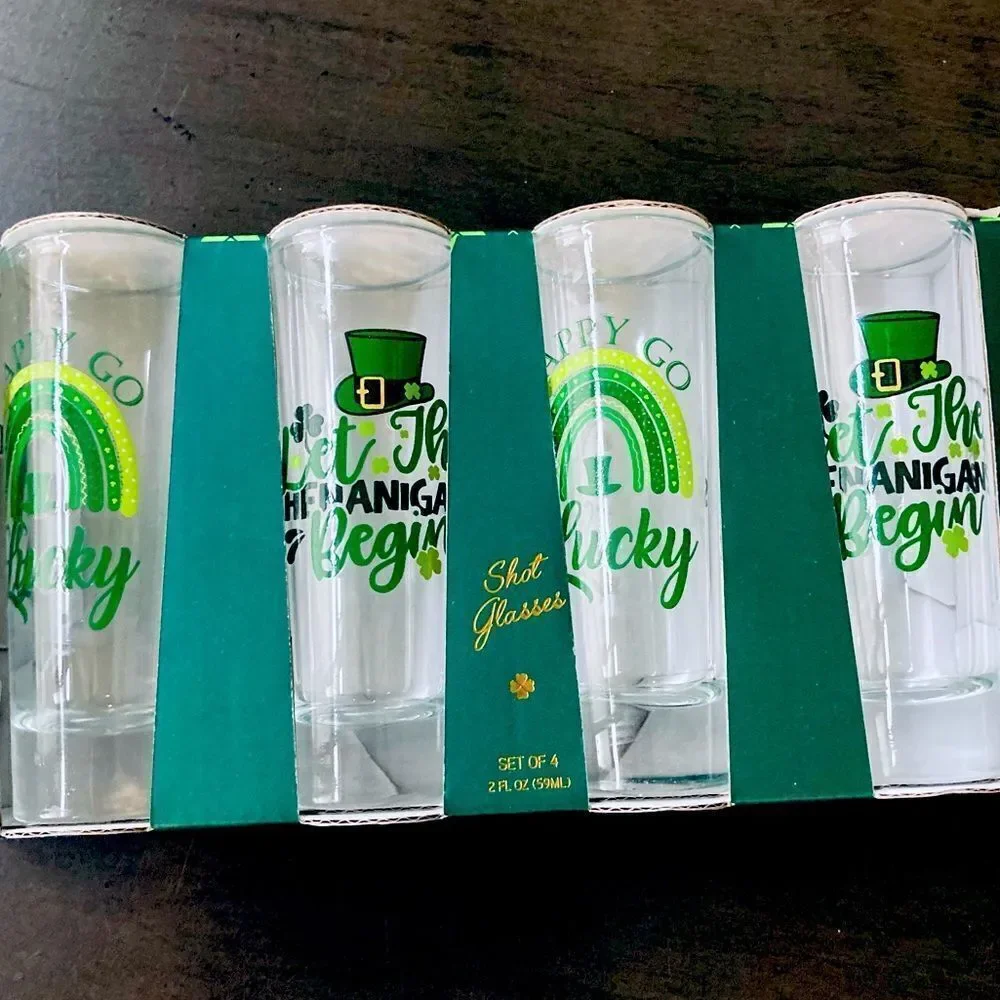 St. Patrick’s Day 4-pc Shot Glasses Set